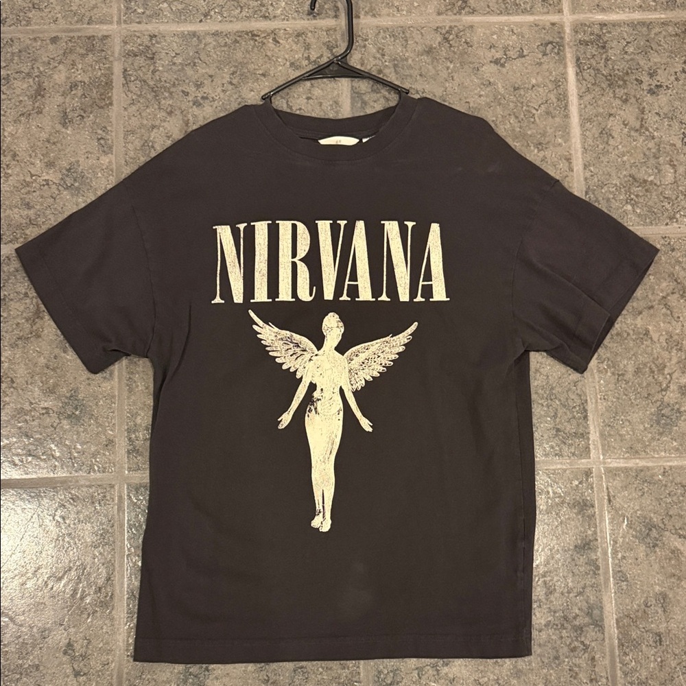 H&M Black Crew Neck T-Shirt